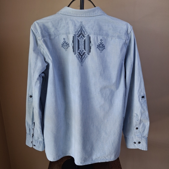 Ralph Lauren Tops - Ralph Lauren Light Blue Denim Top